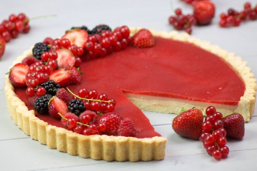 Erdbeer Panna Cotta Tarte by Melli